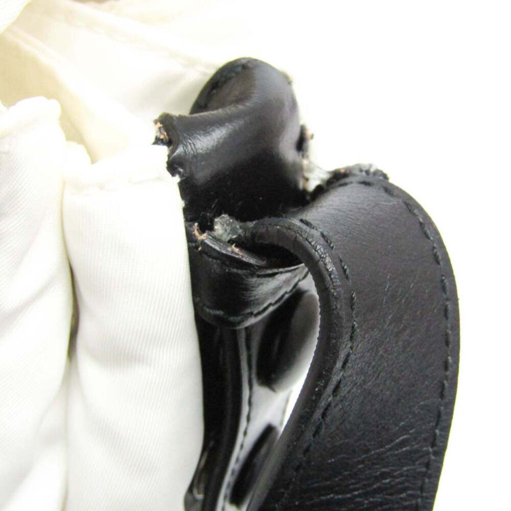 PRADA Black Leather Messenger Shoulder Bag - Picture 7 of 16